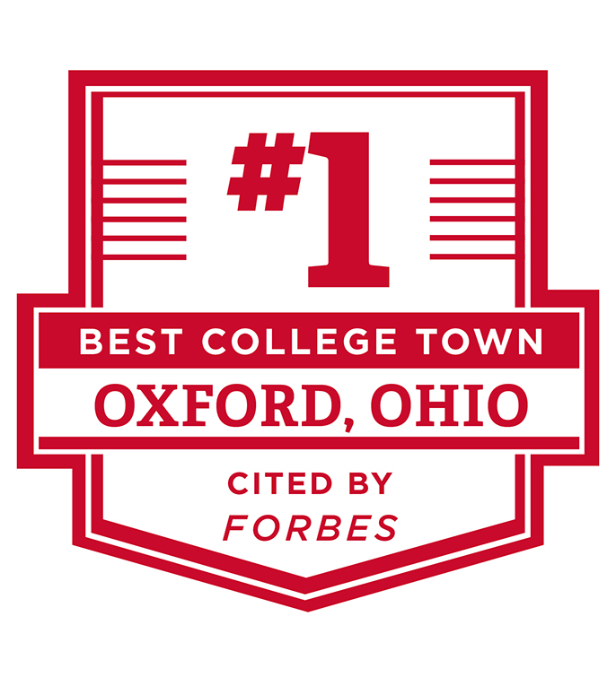 #1 Best College Town Oxford, OH cited by Forbes